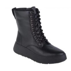 Botki Damskie Skóra FMode. Czarne botki damskie FIT FLOP, z gumy, bez obcasa, na obcasie, bez zapięcia. Za 780.99 zł.