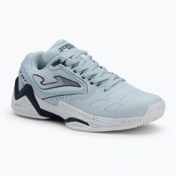 Buty do tenisa damskie Joma Set Lady C blue. Niebieskie obuwie sportowe damskie Joma, bez wzorów, na fitness i siłownię. Za 195.30 zł.