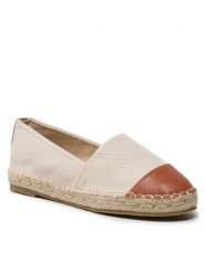 Jenny Fairy Espadryle WS990-166 Beżowy. Brązowe espadryle damskie Jenny Fairy, bez wzorów, z materiału, bez obcasa, bez zapięcia. Za 89.99 zł.