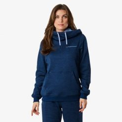 Bluza treningowa kobieca Swedemount Training Logo Hood II szybkoschnąca. Niebieskie bluzy damskie SWEDEMOUNT, bez wzorów, do biegania. Za 199.99 zł.