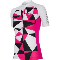 Koszulka rowerowa damska RKD152A - biały. Koszulki sportowe damskie marki 4f. Za 99.99 zł.