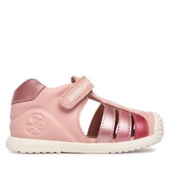 Sandały Biomecanics. Czerwone sandały dziewczęce Biomecanics, bez zapięcia. Za 269.99 zł.