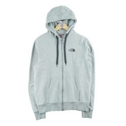 Męska bluza z kapturem na zamek całkowity TNF. Szare bluzy męskie The North Face, l, bez wzorów, z tkaniny, z kapturem, na fitness i siłownię. Za 149.06 zł.
