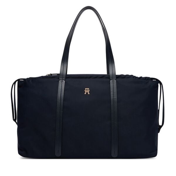 Torebka Tommy Hilfiger. Niebieskie torebki do ręki damskie Tommy Hilfiger, bez wzorów, klasyczne, bez dodatków. Za 404.99 zł.