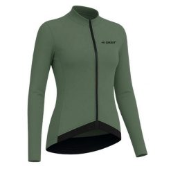 Koszulka rowerowa KIN, zielona. Zielone obuwie sportowe damskie GIST, bez wzorów, rowerowe. Za 399.00 zł.