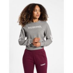 Bluza damska Hummel Legacy. Szare bluzy damskie Hummel, l, bez wzorów, bez kaptura, na fitness i siłownię. Za 167.00 zł.