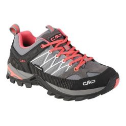 Buty Trekkingowe dla dorosłych CMP Rigel Low Waterproof. Czarne obuwie sportowe damskie CMP, bez wzorów, z materiału, trekkingowe. Za 349.99 zł.