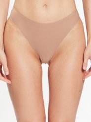 Chantelle Stringi Soft Stretch C26490 Brązowy. Brązowe stringi damskie Chantelle, bez wzorów, z syntetyku. Za 99.99 zł.