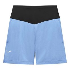 Damskie spodenki turystyczne Salewa Pedroc Light. Niebieskie szorty sportowe damskie Salewa, s, bez wzorów, z softshellu, sportowe, trekkingowe. Za 305.50 zł.