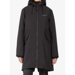 Płaszcz damski Didriksons Fia Parka. Czarne parki damskie Didriksons, na zimę, bez wzorów, bez kaptura. Za 627.99 zł.