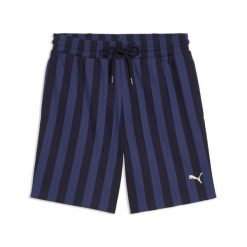 Szorty Puma Class. Niebieskie krótkie spodenki sportowe męskie Puma, s, bez wzorów, z materiału, na fitness i siłownię. Za 225.53 zł.
