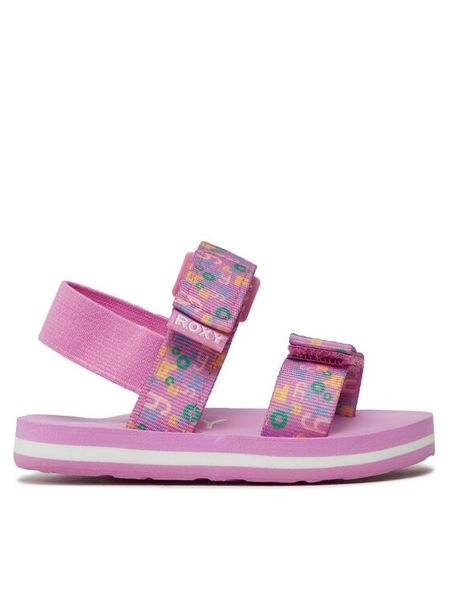 Roxy Sandały AROL100020 Różowy. Czerwone sandały dziewczęce Roxy, z materiału, bez zapięcia. Za 119.99 zł.