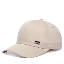 Czapka z daszkiem BOSS. Brązowe czapki i kapelusze męskie Boss, bez wzorów. Za 209.99 zł.