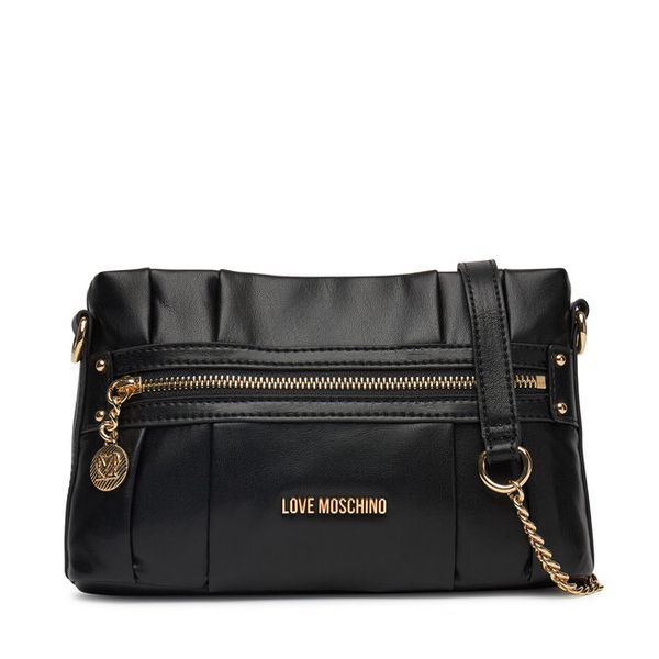 Torebka LOVE MOSCHINO. Czarne torebki do ręki damskie Love Moschino, bez wzorów, wizytowe, bez dodatków. Za 429.99 zł.