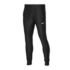 Spodnie tenisowe męskie Mizuno Training. Czarne spodnie sportowe męskie Mizuno, m, bez wzorów, tenisowe. Za 149.99 zł.