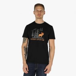 Koszulka do biegania męska Swedemount Forest Tee. Brązowe koszulki sportowe męskie SWEDEMOUNT, m, bez wzorów, bez kołnierzyka, bez ramiączek, do biegania. Za 79.99 zł.