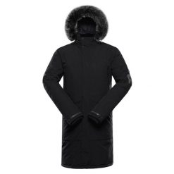 Parka Alpine Pro Wuss. Czarne parki męskie Alpine Pro, l, z aplikacjami, z futra, bez kaptura. Za 871.90 zł.
