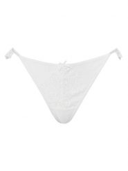 Hunkemöller Stringi Posie 302401 Biały. Białe stringi damskie Hunkemöller, xxl, bez wzorów, z syntetyku. Za 69.99 zł.