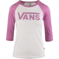 Vans T-Shirt Damski Flying V Raglan Biały/Fioletowy L. Koszulki sportowe damskie marki Vans. W wyprzedaży za 79.00 zł.