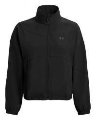 Under Armour RIVAL WOVEN JACKET Kurtka damska. Czarne kurtki sportowe damskie Under Armour, l, bez wzorów, z poliesteru, bez kaptura, na fitness i siłownię. Za 219.99 zł.
