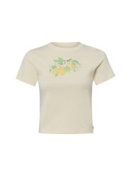 Levi's Koszulka Kobiety Bawełna beżowy, L. Brązowe t-shirty damskie Levi's, l, bez wzorów, z bawełny, bez kołnierzyka. Za 199.95 zł.