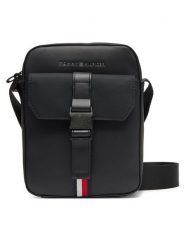 Tommy Hilfiger Saszetka Th Foundation Mini Reporter AM0AM13479 Czarny. Czarne saszetki męskie Tommy Hilfiger, ze skóry. Za 269.99 zł.