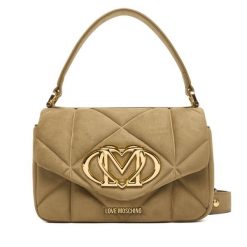 Torebka LOVE MOSCHINO. Brązowe torebki do ręki damskie Love Moschino, bez wzorów, klasyczne, bez dodatków. Za 739.99 zł.