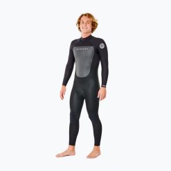Pianka do pływania męska Rip Curl Omega 4/3 mm. Czarne buty sportowe męskie Rip Curl, bez zapięcia, rowerowe. Za 649.99 zł.