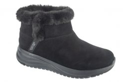 Buty zimowe damskie, Slip-Ins: On-The-Go Stellar - Daphne. Czarne obuwie sportowe damskie Skechers, bez wzorów, z materiału. Za 499.99 zł.