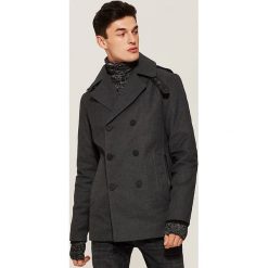 Dwurzędowy płaszcz - Szary. Szare płaszcze męskie House. Za 299.99 zł.