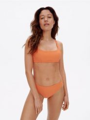 Dół od bikini - pomarańczowy. Brązowe bikini damskie Reserved, l, bez wzorów. W wyprzedaży za 17.99 zł.
