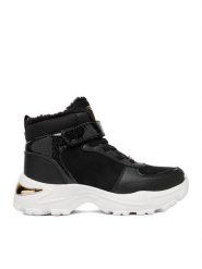 DeeZee Śniegowce CEO-CP70-26123-1 Czarny. Czarne buty zimowe dziewczęce DeeZee, z materiału, bez zapięcia. Za 149.99 zł.