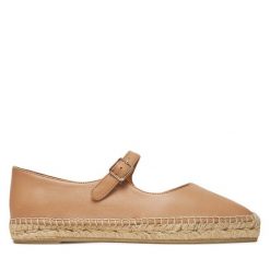 Espadryle Castañer. Brązowe espadryle damskie Castañer, bez wzorów, bez obcasa, bez zapięcia. Za 429.99 zł.