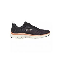 Femme FLEX APPEAL 4.0BRILLIANT Skechers BKRG 149303 Noir Skechers. Czarne obuwie sportowe damskie Skechers, bez wzorów, z gumy, trekkingowe, Skechers Sport. Za 303.00 zł.