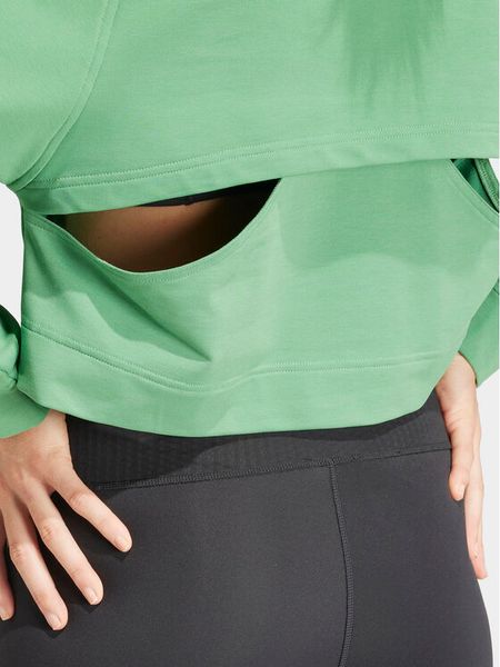 Adidas Bluza techniczna Power IT9198 Zielony Loose Fit. Zielone bluzy damskie Adidas, m, bez wzorów, z syntetyku, bez kaptura. Za 159.99 zł.