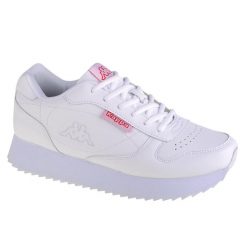 Buty sportowe Sneakersy damskie, Kappa Base II PF. Białe obuwie sportowe damskie Kappa, bez wzorów, z gumy, trekkingowe. Za 149.99 zł.
