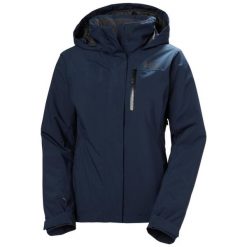 Damska kurtka narciarska Helly Hansen Crewser. Niebieskie kurtki snowboardowe damskie Helly Hansen, s, bez wzorów, bez kaptura, narciarskie. Za 885.50 zł.