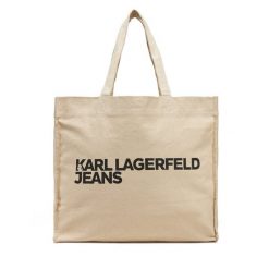 Torebka KARL LAGERFELD. Brązowe torebki do ręki damskie KARL LAGERFELD, bez wzorów, bez dodatków. Za 189.99 zł.