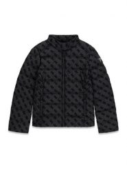 Guess Kurtka przejściowa J6YL10 W2622 Czarny Regular Fit. Czarne kurtki i płaszcze dla dziewczynek Guess, z aplikacjami, z syntetyku, bez kaptura. Za 394.99 zł.