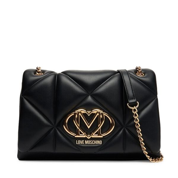 Torebka LOVE MOSCHINO. Czarne torebki do ręki damskie Love Moschino, bez wzorów, wizytowe, bez dodatków. Za 829.99 zł.