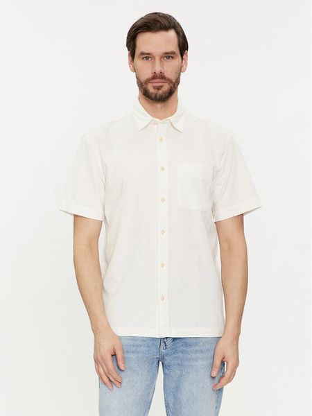 Selected Homme Koszula 16088352 Biały Relaxed Fit. Białe koszule męskie Selected Homme, m, bez wzorów, z bawełny, bez kołnierzyka, bez ramiączek. Za 279.99 zł.
