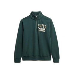 Sweter z zamkiem błyskawicznym Superdry Vintage Athletic. Zielone swetry przez głowę męskie Superdry., na zimę, m, bez wzorów, z polaru, bez kołnierzyka. Za 375.70 zł.