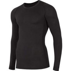 Longsleeve treningowy męski TSMLF401 - GŁĘBOKA CZERŃ. Bluzki z długim rękawem męskie 4f. W wyprzedaży za 69.99 zł.