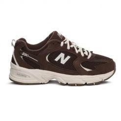 Buty do chodzenia damskie New Balance U530SCW. Brązowe obuwie sportowe damskie New Balance, bez wzorów, z jeansu, trekkingowe. Za 904.00 zł.