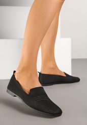 Czarne Mokasyny z Siateczkową Cholewką Belionas. Czarne mokasyny damskie Born2be, z jeansu, eleganckie. Za 49.99 zł.
