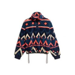Damska bluza rozpinana do połowy Superdry Super Soft. Niebieskie bluzy damskie Superdry., bez wzorów, z polaru, bez kaptura. Za 407.00 zł.