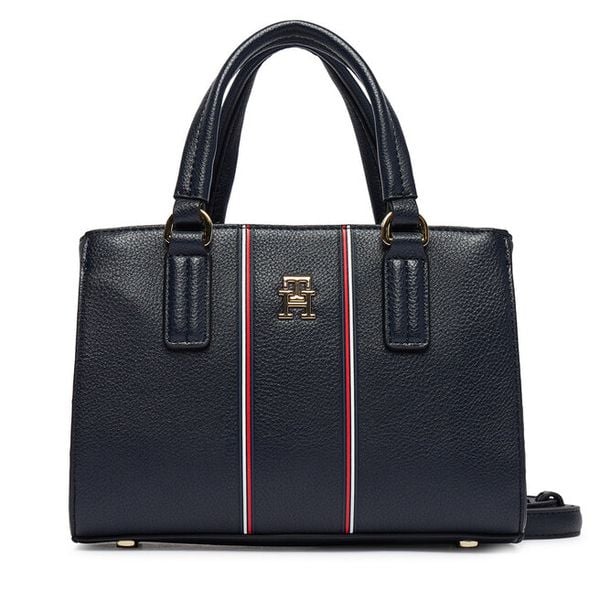 Torebka Tommy Hilfiger. Niebieskie torebki do ręki damskie Tommy Hilfiger, bez wzorów, klasyczne, bez dodatków. Za 486.99 zł.