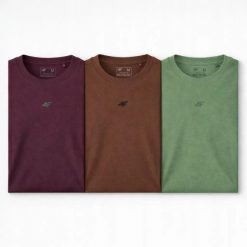 ZESTAW KOSZULEK MĘSKICH 4F T-SHIRT SPORTOWY KOMPLET 3 SZTUKI XL M3947 SS26. T-shirty męskie 4f, m, bez wzorów, z bawełny, sportowe, bez kołnierzyka. Za 164.98 zł.