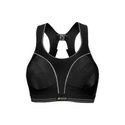 Biustonosz treningowy Shock Absorber Ultimate Run Bra. Czarne biustonosze Shock Absorber, bez wzorów. Za 199.99 zł.