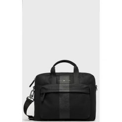 Tommy Hilfiger - Torba na laptopa. Szare torby na laptopa męskie Tommy Hilfiger, w paski, z materiału. Za 579.90 zł.